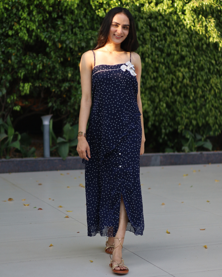 Polka Dot Midi Skirt