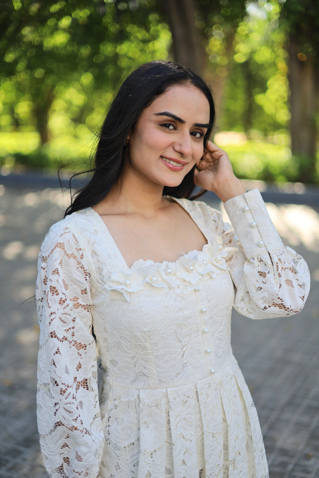 Camellia Lace short Dress