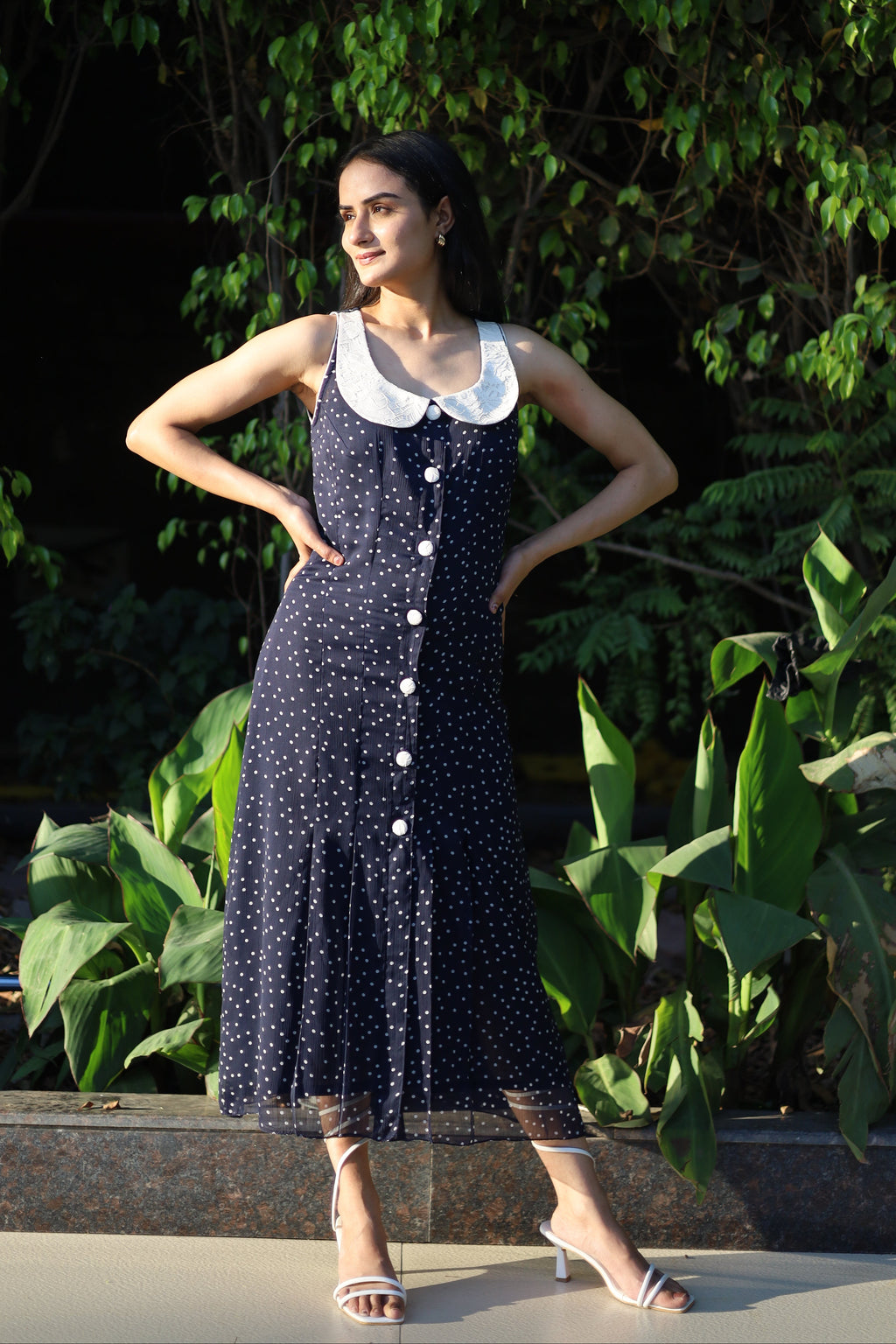 Polka Dot Midi Dress