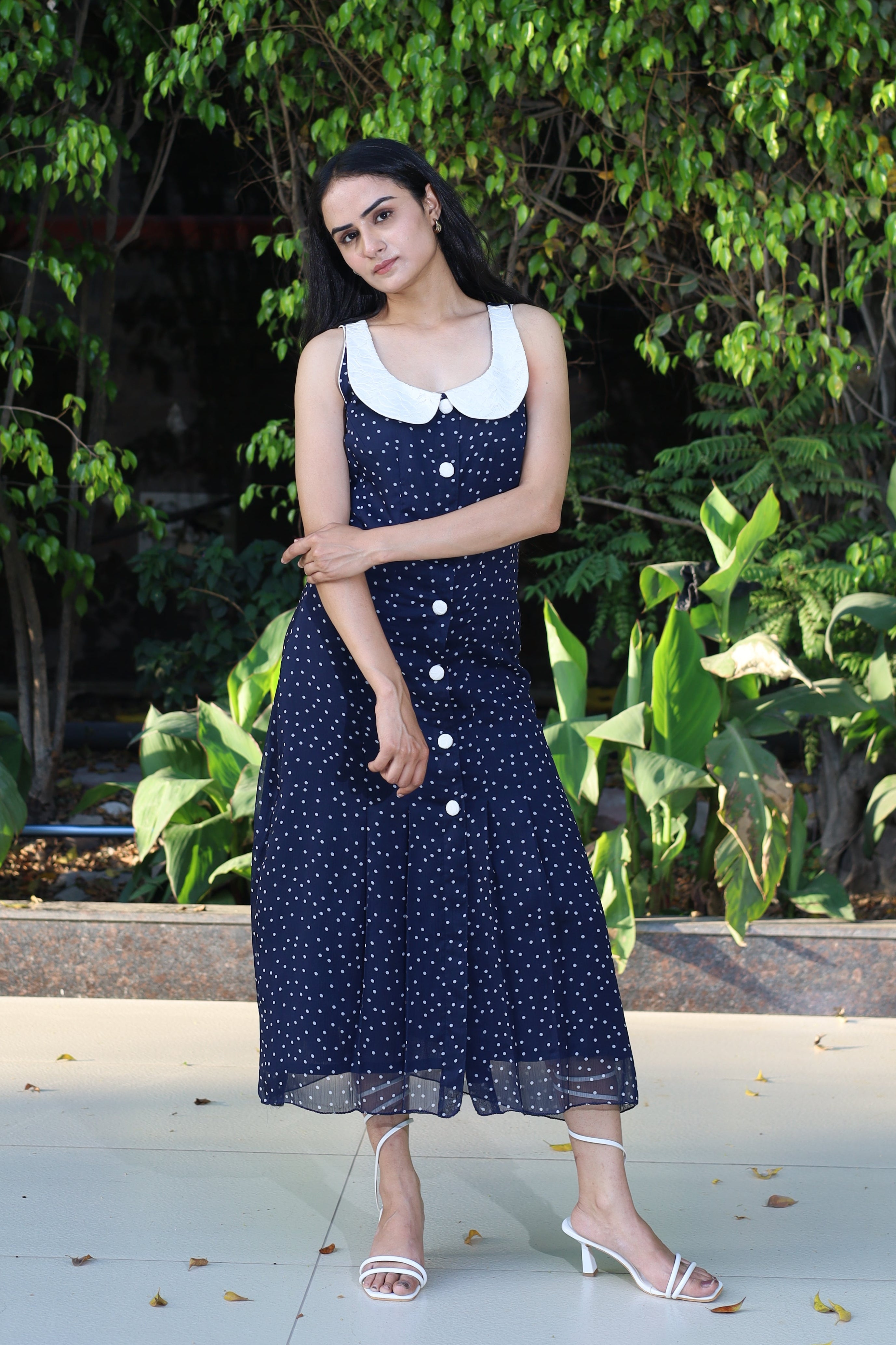 Polka Dot Midi Dress