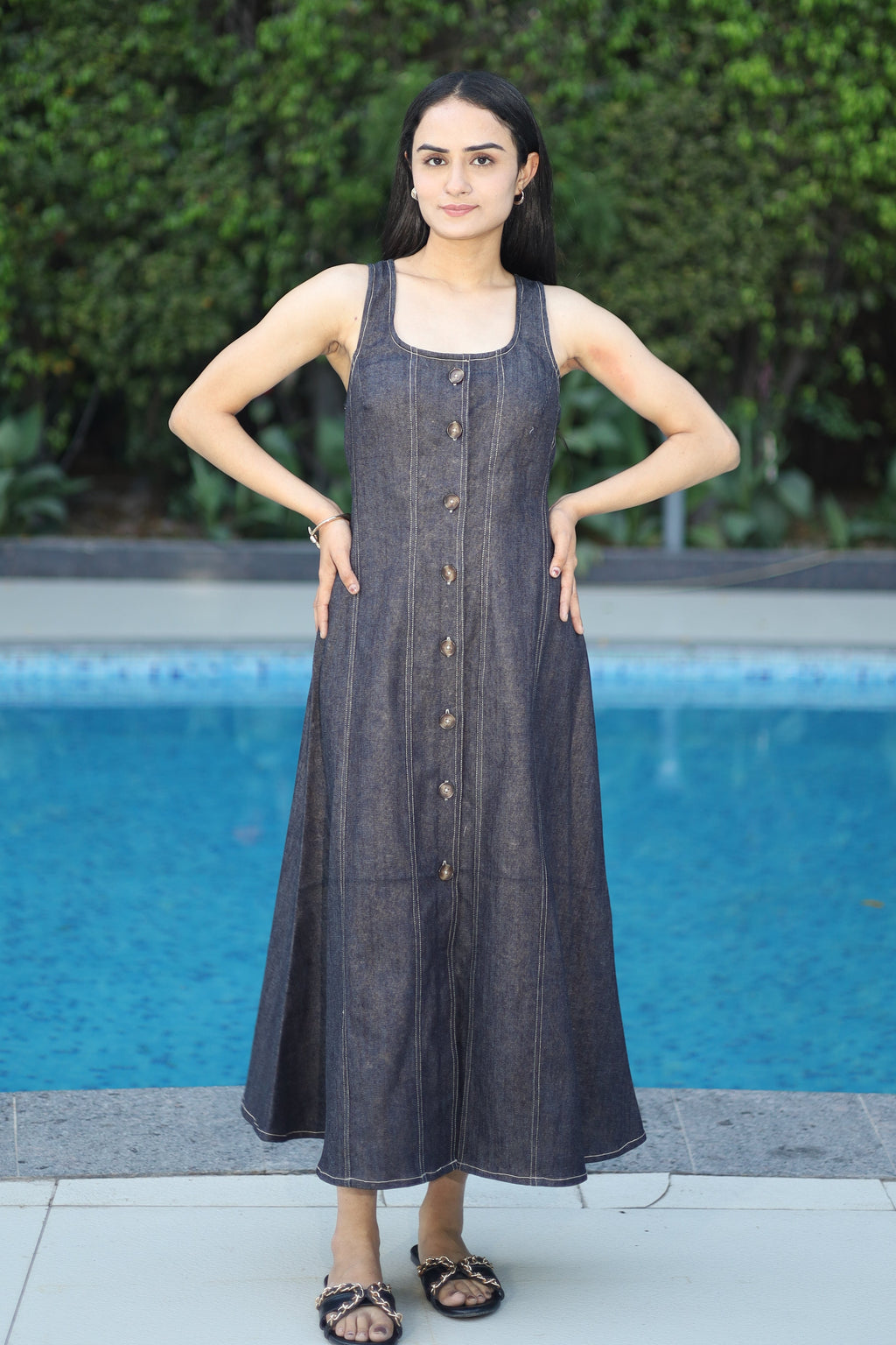 Denim Midi Dress