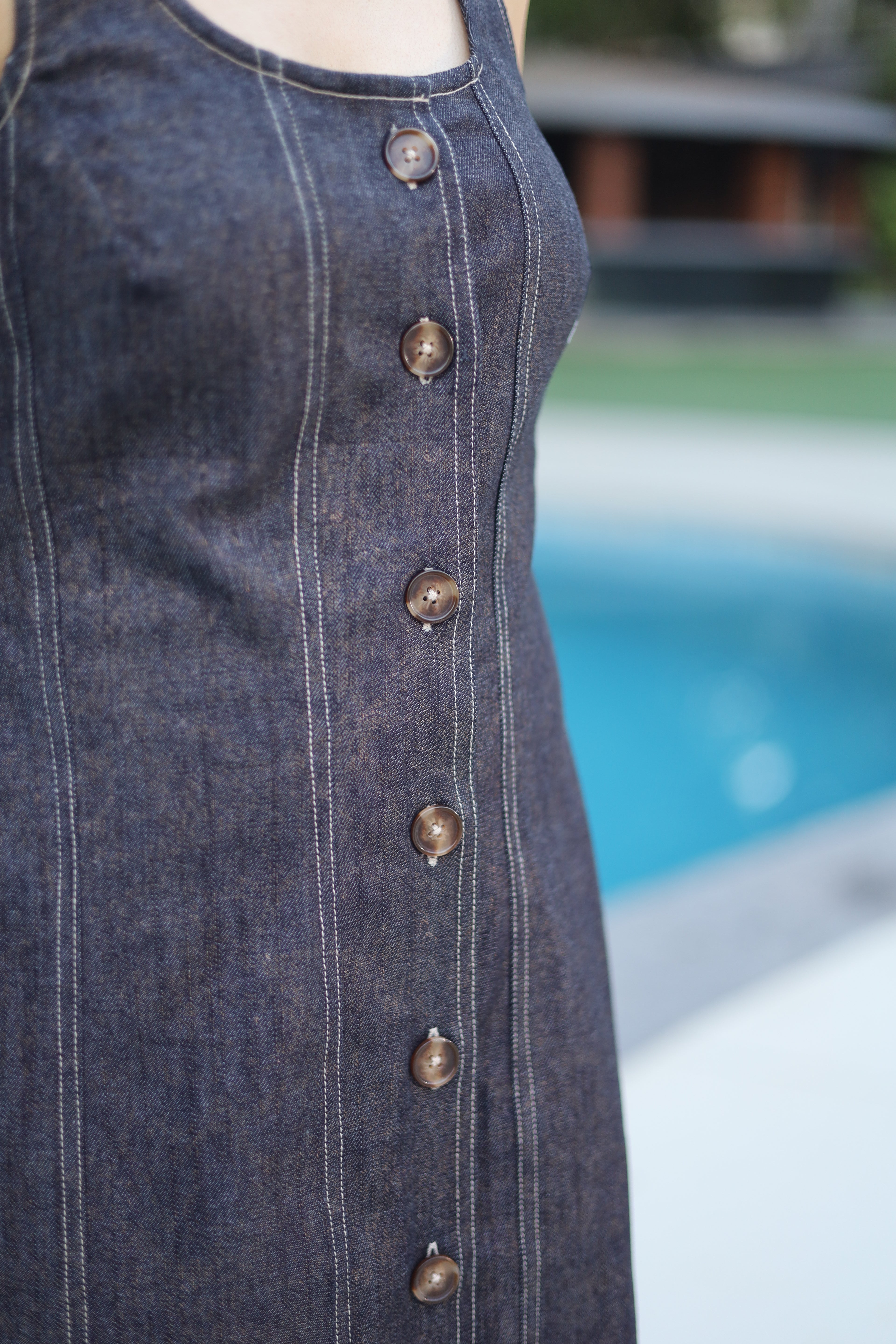 Denim Midi Dress