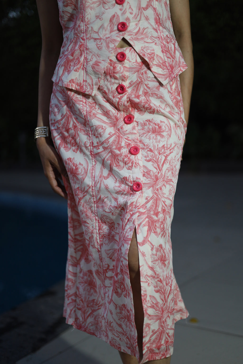 Zinnia midi skirt