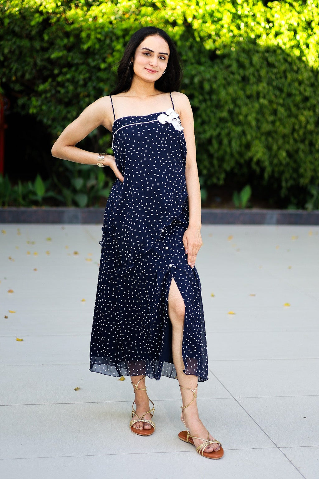 Polka Dot Strappy Top