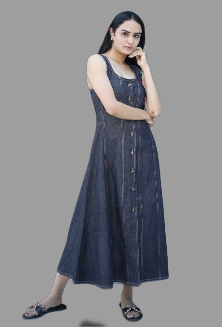 Denim Midi Dress