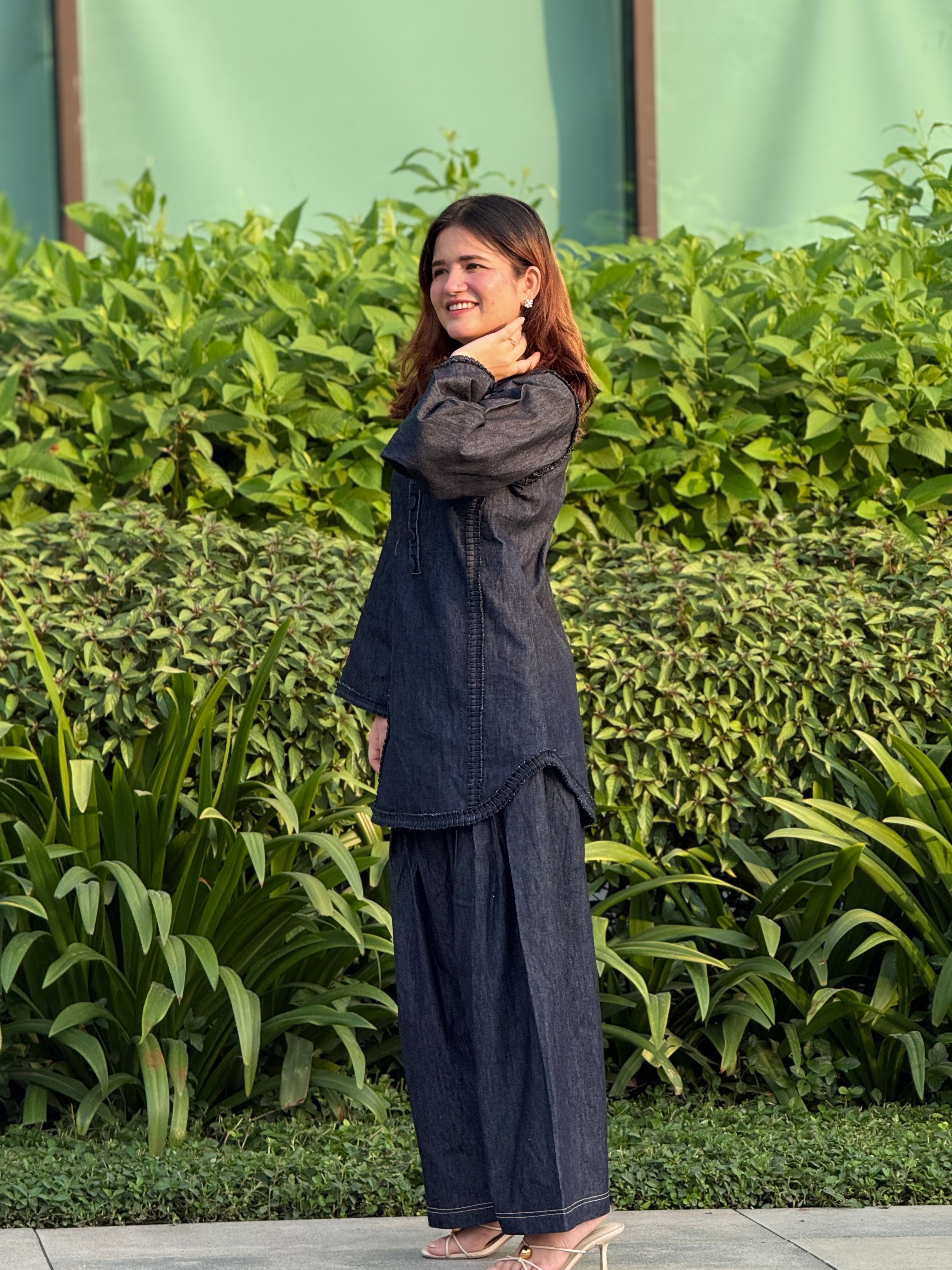 Denim Farsi suit set